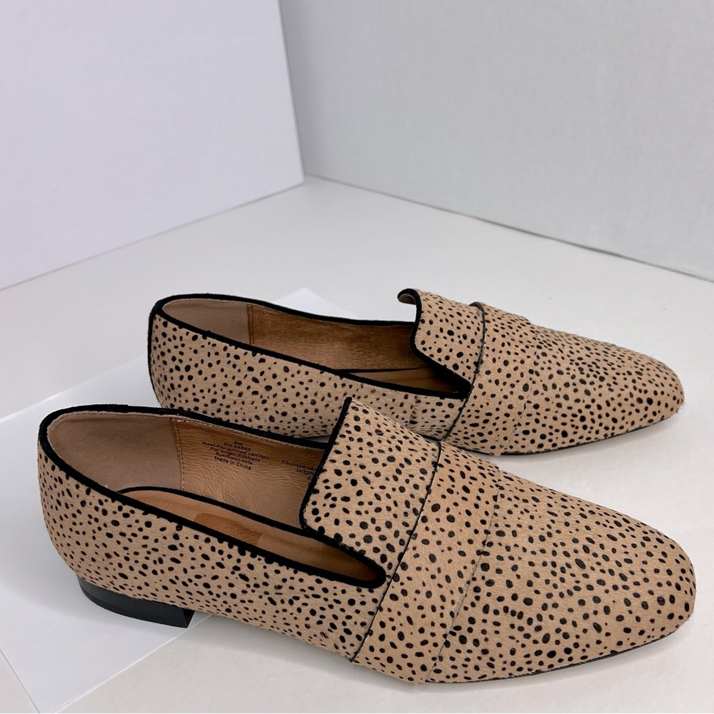 Caslon Calf-Hair Leopard Print Women's Loafers